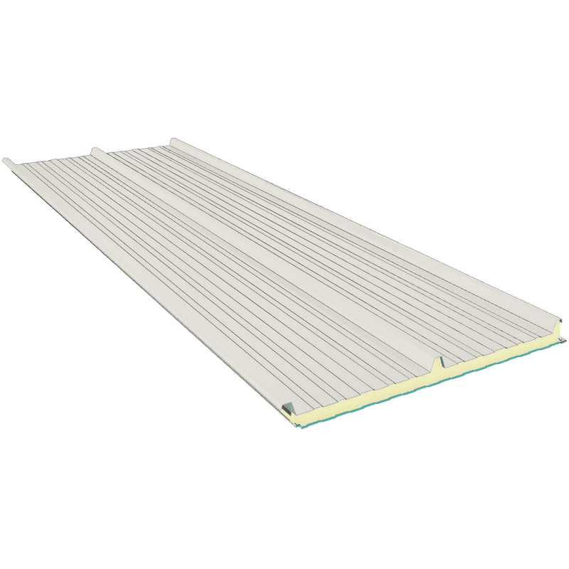 Panneau sandwich USYSTEM Roof SW GYP - 0,6 Mx3 M R 6 m².K/W - Ép. 130 MM