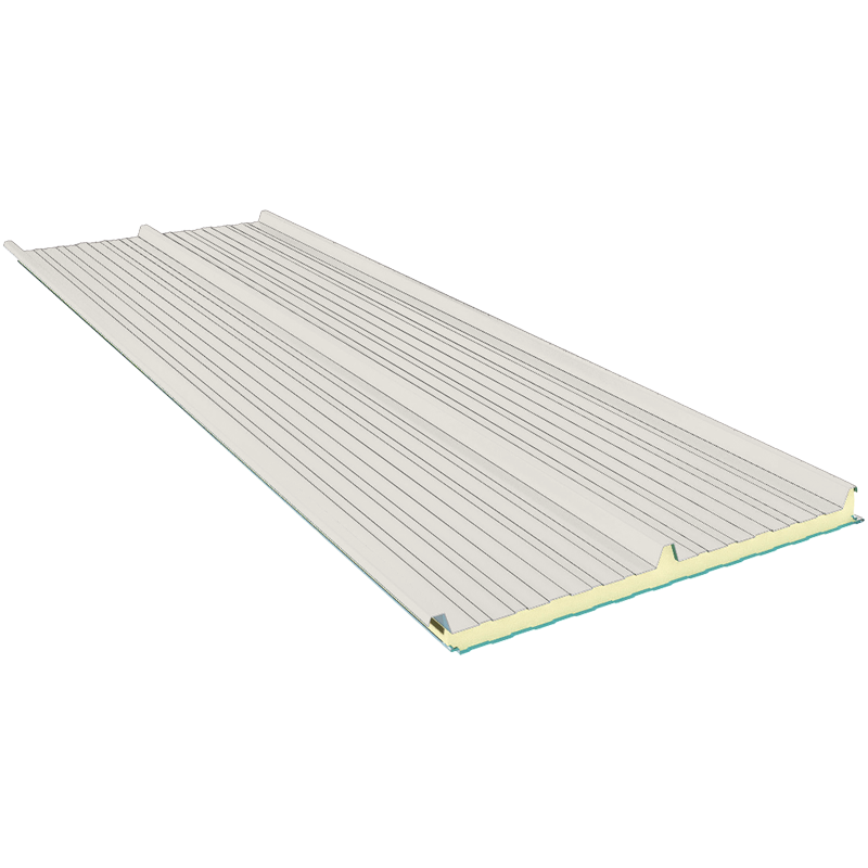 G3 100 mm, střešní sendvičové panely RAL 9002