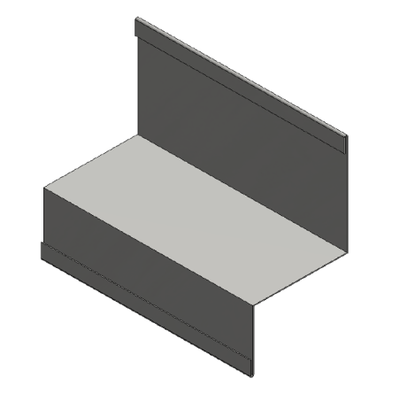 OBS 007 - Strip for connecting wall panels of different thicknesses