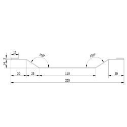 OBS 010 - Wall joint masking strip (omega)