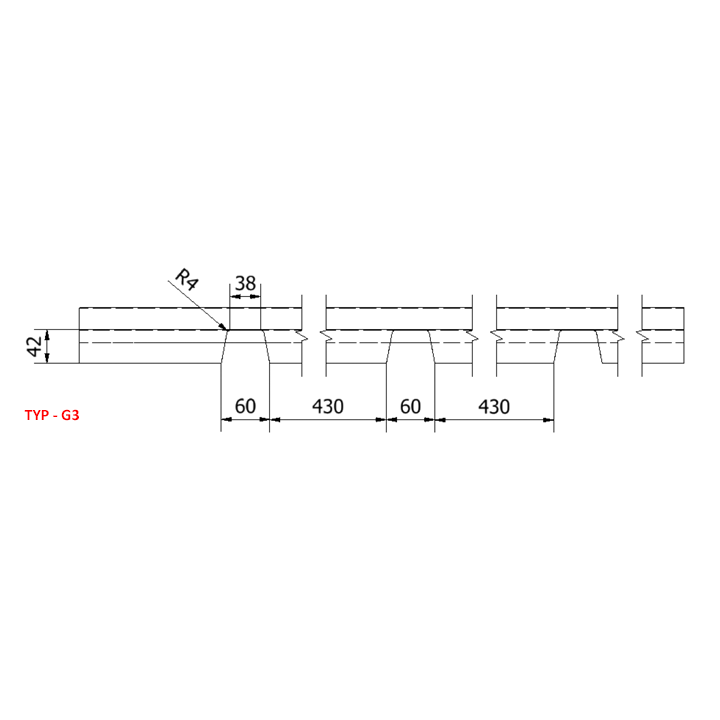OBD 014 - Profil kalenicowy Typ B - G3