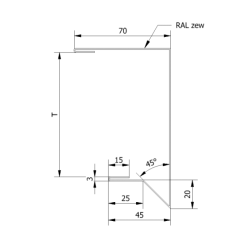 OBD 017 - Listwa połaciowa Typ A