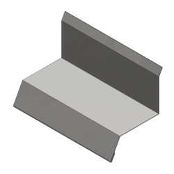 OBS 020 - Roof edge trim, Type D - at the wall