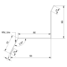 OBS 020 - Roof edge trim, Type D - at the wall