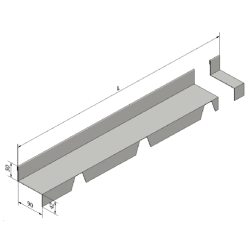 OBD 023 - Гребенчатый планка для стены Тип G3