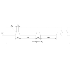 OBS 022 - Wall comb strip Type A - G5
