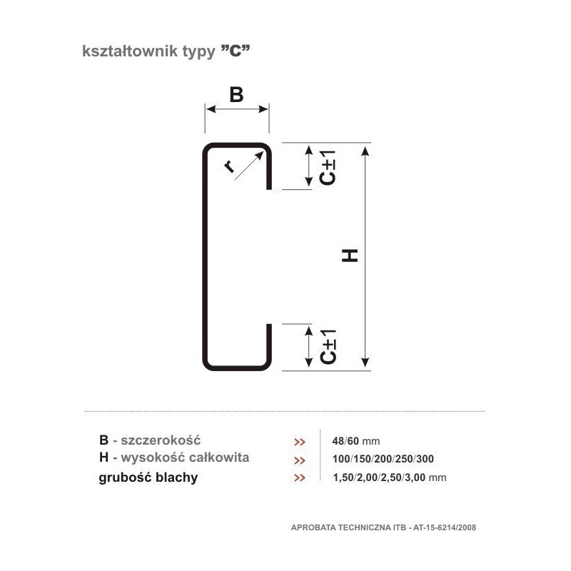 Stahl-C-Profile, Dachpfetten - PlytaCMB.pl