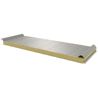 PWD-W - 60 MM, Roof panels, mineral wool RAL 9002