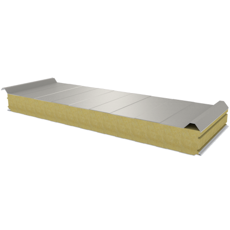 PWD-W - 100 MM, Roof panels, mineral wool RAL 9002