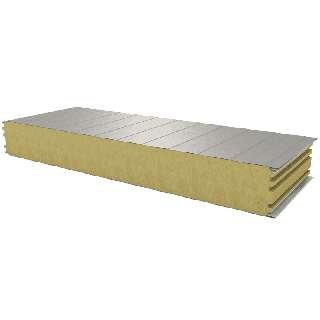 PWS-W - 120 MM, Wall panels, mineral wool RAL 9002