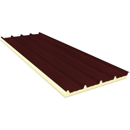 AGRO 50 mm - Fiberglass, dachowe płyty warstwowe RAL 3009 AGRO 50 mm - Fiberglass, dachowe płyty warstwowe RAL 3009