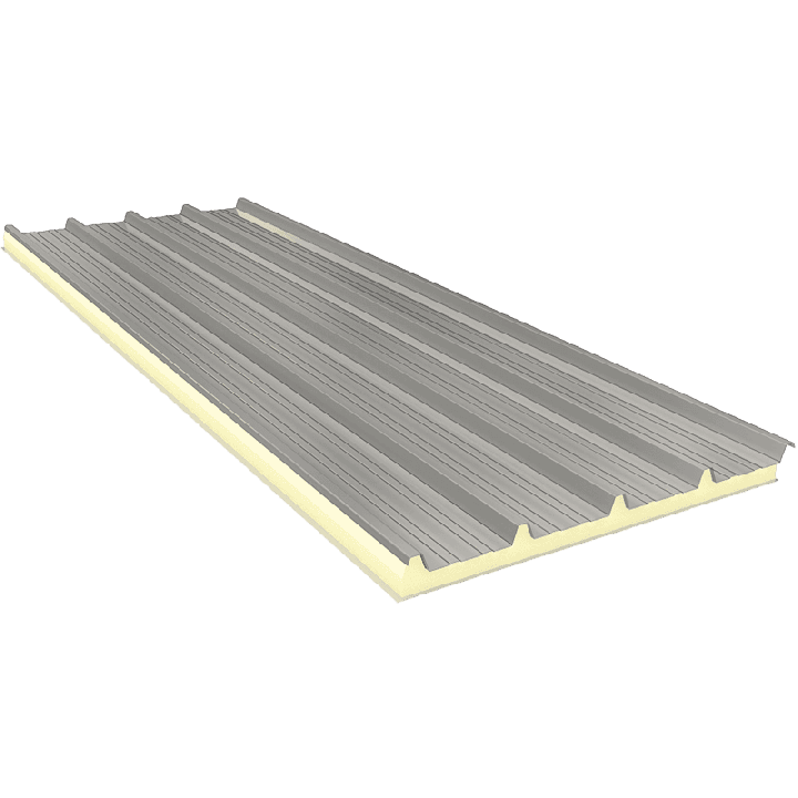 AGRO 80 mm - Fiberglass, dachowe płyty warstwowe RAL 9002