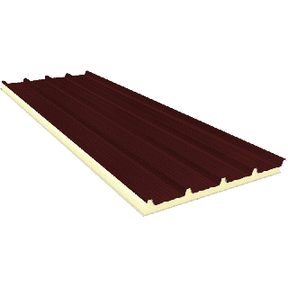 AGRO 120 mm - Fiberglass, dachowe płyty warstwowe RAL 3009