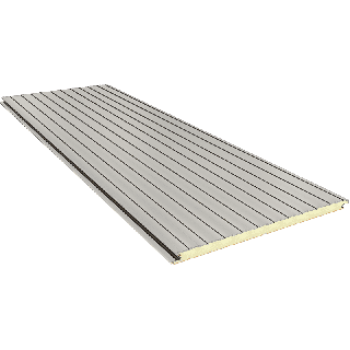 FN 60 mm - łączenie ukryte, ścienne płyty warstwowe RAL 9002