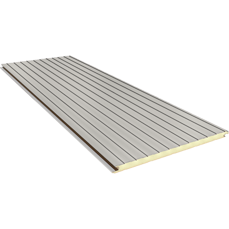 FN 100 mm - concealed joint, wall sandwich panels RAL 9002