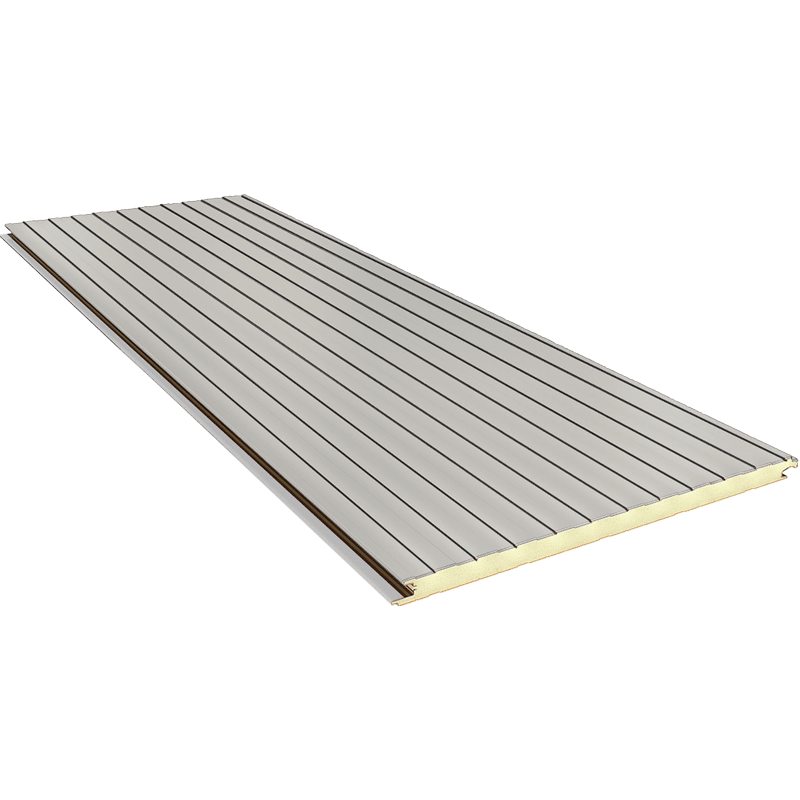 FN 120 mm - concealed joint, wall sandwich panels RAL 9002