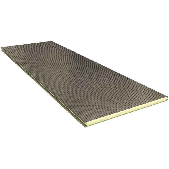 PGB 80 mm - wall panels, visible fixing RAL 9002